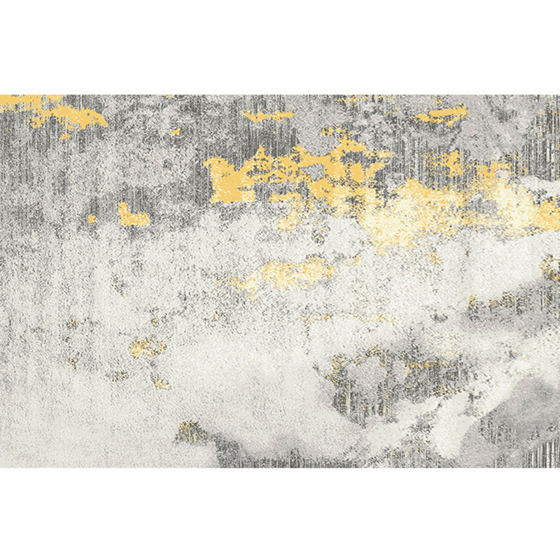 Cyberpunk Rusty Look Area Rug Multi Color Polypropylene Rug Stain Resistant Non-Slip Washable Area Carpet for Guest Room