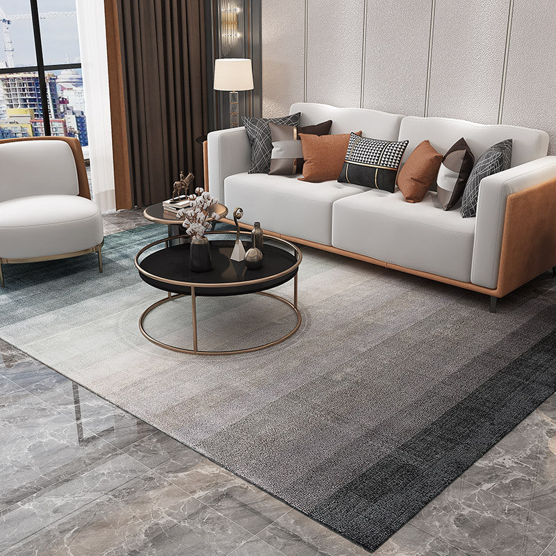 Simple Multicolor Solid Area Rug Polyester Industrial Area Carpet Washable Non-slip Stain Resistant Rug for Large Room