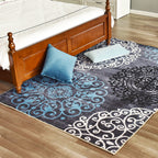 Chic Postmodernism Area Rug Multi Colors Steampunk Carpet Synthetic Pet Friendly Stain Resistant Non-Slip Backing Rug for Home