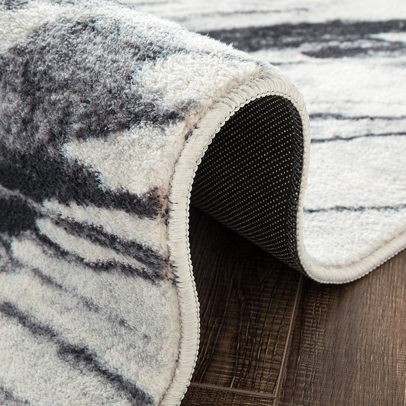 Trendy Abstract Print Carpet Multi-colored Industrial Carpet Polypropylene Machine washable Stain resistant Non-slip backing Carpet for the living room