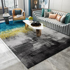 Trendy Abstract Print Carpet Multi-colored Industrial Carpet Polypropylene Machine washable Stain resistant Non-slip backing Carpet for the living room