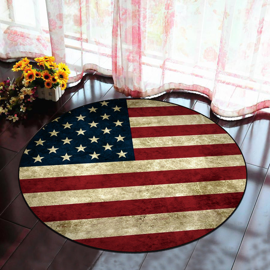 Scandinavian Bedroom Rug Multicolor 3D Graphic Print Rug Polyester Non-slip Pet-friendly Stain-resistant Floor Mat