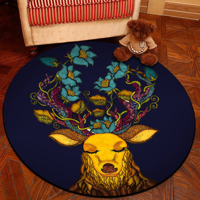Novelty 3D Digital Print Carpet Multicolored Cartoon Carpet Polypropylene Stain Resistant Machine Washable Non-Slip Carpet for Bedroom
