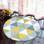 Novelty Geometry Animal Patterned Rug Multi-Colored Synthetics Rug Machine Washable Non-Slip Backing Stain Resistant Carpet for Room