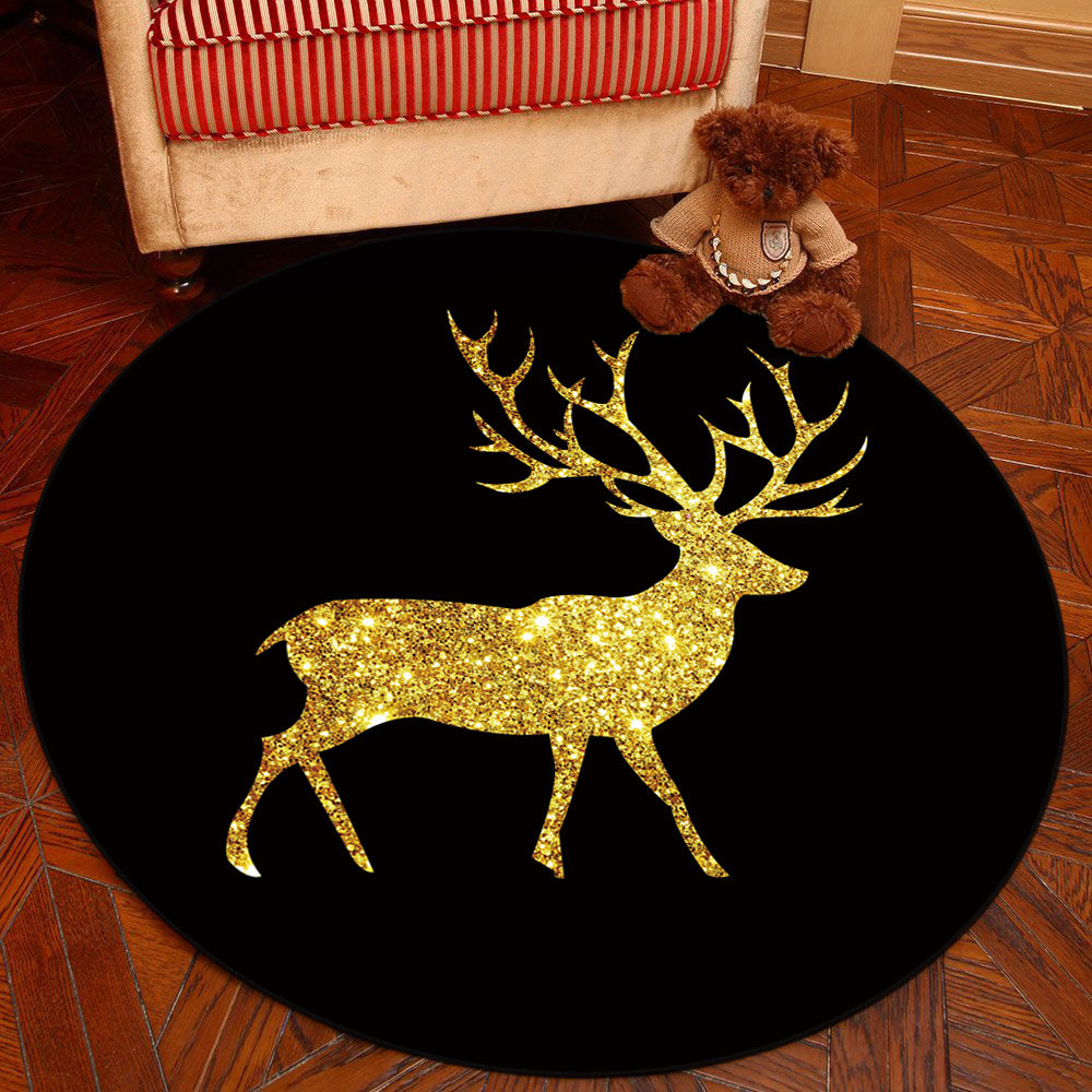 Novelty Geometry Animal Patterned Rug Multi-Colored Synthetics Rug Machine Washable Non-Slip Backing Stain Resistant Carpet for Room
