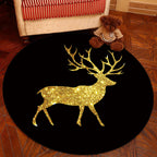 Novelty Geometry Animal Patterned Rug Multi-Colored Synthetics Rug Machine Washable Non-Slip Backing Stain Resistant Carpet for Room