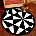 Novelty Geometry Animal Patterned Rug Multi-Colored Synthetics Rug Machine Washable Non-Slip Backing Stain Resistant Carpet for Room