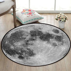 Realistic Multicolor Cosmos Print Rug Polyester Modern Carpet Pet Friendly Non-Slip Machine Washable Rug for Children's Room