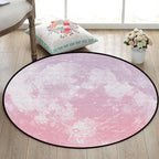 Realistic Multicolor Cosmos Print Rug Polyester Modern Carpet Pet Friendly Non-Slip Machine Washable Rug for Children's Room