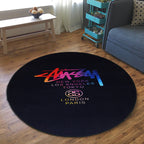 Creative Boys Bedroom Rug Multi Colors Optical Illusion Rug Polypropylene Non-slip Pet-friendly Washable Rug