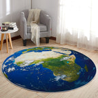 Creative Boys Bedroom Rug Multi Colors Optical Illusion Rug Polypropylene Non-slip Pet-friendly Washable Rug
