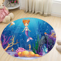 Vivid 3D Print Area Rug Multicolor Contemporary Rug Synthetic Pet Friendly Non-Slip Washable Rug for Bedroom