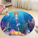Vivid 3D Print Area Rug Multicolor Contemporary Rug Synthetic Pet Friendly Non-Slip Washable Rug for Bedroom