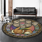 Modern 3D Anime Pattern Carpet Multicolored Polypropylene Carpet Non-Slip Back Machine Washable Pet-Friendly Carpet for the Children's Room