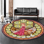 Modern 3D Anime Pattern Carpet Multicolored Polypropylene Carpet Non-Slip Back Machine Washable Pet-Friendly Carpet for the Children's Room