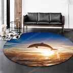 Modern 3D Anime Pattern Carpet Multicolored Polypropylene Carpet Non-Slip Back Machine Washable Pet-Friendly Carpet for the Children's Room