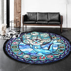 Modern 3D Anime Pattern Carpet Multicolored Polypropylene Carpet Non-Slip Back Machine Washable Pet-Friendly Carpet for the Children's Room