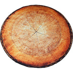 Multicolor 3D Tree Rings Carpet Polypropylene Contemporary Carpet Washable Non-Slip Back Animal-Friendly Carpet for Living Room