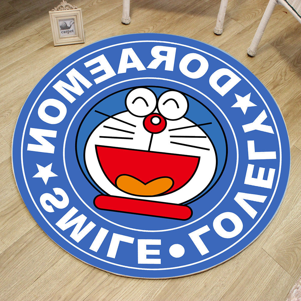 Unique 3D Cartoon Rug Multi Color Novelty Rug Polypropylene Non-Slip Back Stain Resistant Washable Rug for Bedroom