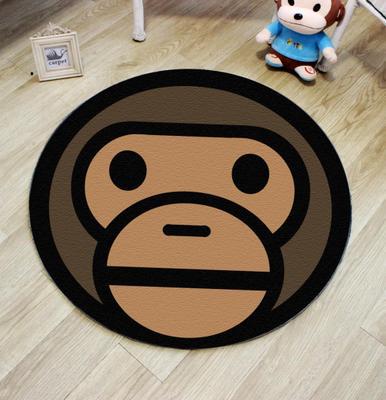 Unique 3D Cartoon Rug Multi Color Novelty Rug Polypropylene Non-Slip Back Stain Resistant Washable Rug for Bedroom