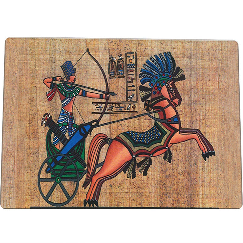 Novelty Living Room Rug Multicolored Tribal Figures Print Rug Synthetic Pet Friendly Non-Slip Back Washable Rug