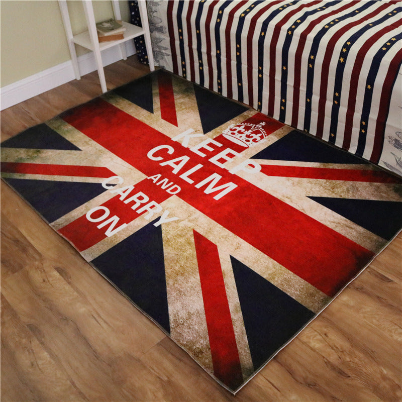 Amazing Multicolor Natural Landscape Carpet Polyester Modern Carpet Stain Resistant Washable Non-Slip Back Carpet for Family Room