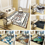 Beautiful Multicolored Modern Carpet Polyester Flower Bloom Carpet Pet Friendly Non-Slip Stain Resistant Carpet for Home