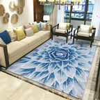 Beautiful Multicolored Modern Carpet Polyester Flower Bloom Carpet Pet Friendly Non-Slip Stain Resistant Carpet for Home