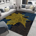 Glam Nordic Carpet Multicolored Plant Carpet Stain Resistant Washable Non-Slip Back Carpet for Living Room