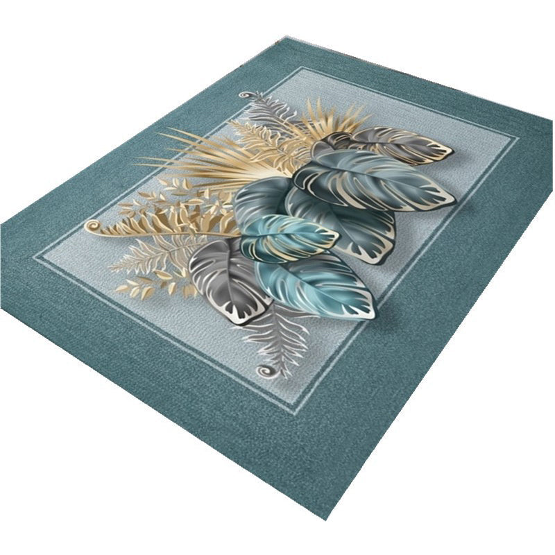 Beautiful 3D Flower Indoor Carpet Multicolored Modern Carpet Polypropylene Washable Non-Slip Back Stain-Resistant Carpet for Home