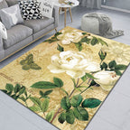 Beautiful 3D Flower Indoor Carpet Multicolored Modern Carpet Polypropylene Washable Non-Slip Back Stain-Resistant Carpet for Home