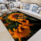 Beautiful 3D Flower Indoor Carpet Multicolored Modern Carpet Polypropylene Washable Non-Slip Back Stain-Resistant Carpet for Home