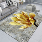 Beautiful 3D Flower Indoor Carpet Multicolored Modern Carpet Polypropylene Washable Non-Slip Back Stain-Resistant Carpet for Home