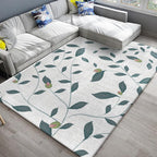 Stylish Americana rug Multicolored flower rug Pet-friendly Machine washable Non-slip backing Rug for room