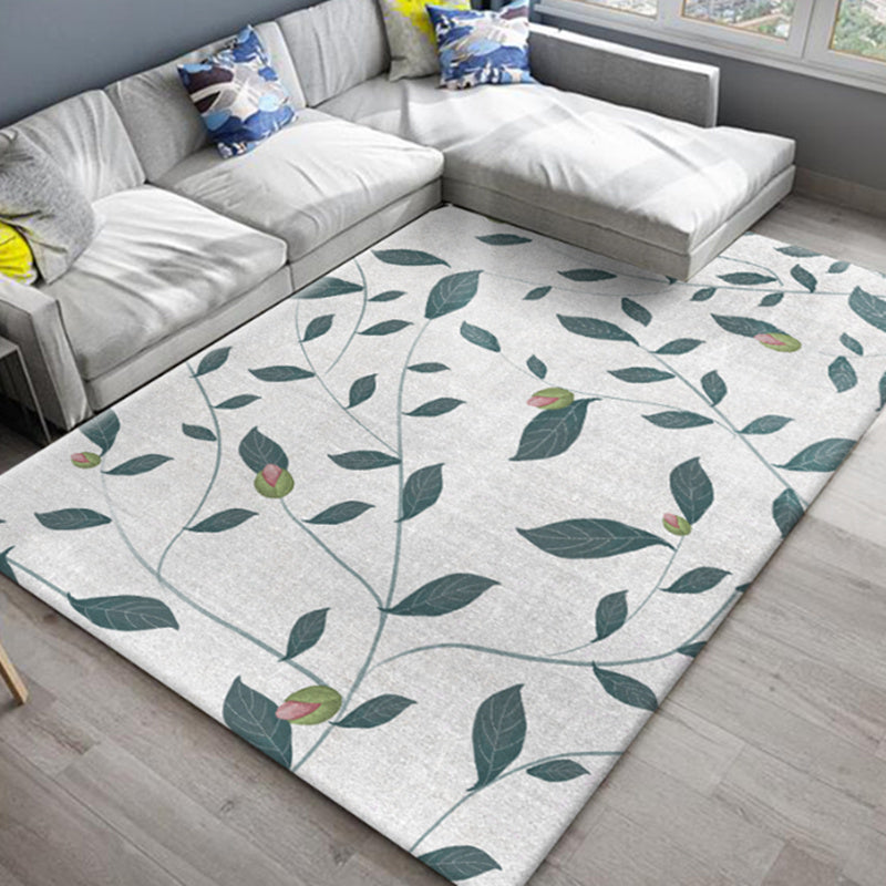 Stylish Americana rug Multicolored flower rug Pet-friendly Machine washable Non-slip backing Rug for room