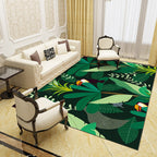 Unique abstract patterned rug Multicolored contemporary rug Polypropylene washable pet-friendly non-slip backing rug for the living room