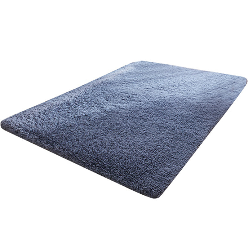Multicolored living room rug Nordic simple rug fluffy machine washable stain resistant non-slip back rug with braided edge