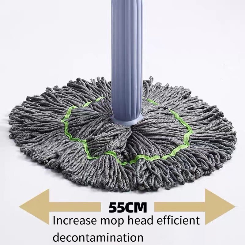 Self-Wringing Microfiber Floor Mop with 360-Degree Rotation