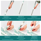 Flat Mop with Stainless Steel Handle – Effortless Floor Cleaning without Bending