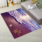 Personality Scandinavian Carpet Multi Colors 3D Print Scenery Carpet Washable Non-slip Stain-resistant Rug for Home