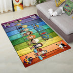 Personality Scandinavian Carpet Multi Colors 3D Print Scenery Carpet Washable Non-slip Stain-resistant Rug for Home