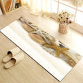 Contemporary Patterned Runner Multi-Colored Synthetic Carpet Machine Washable Non-Slip Stain Resistant Carpet for Door