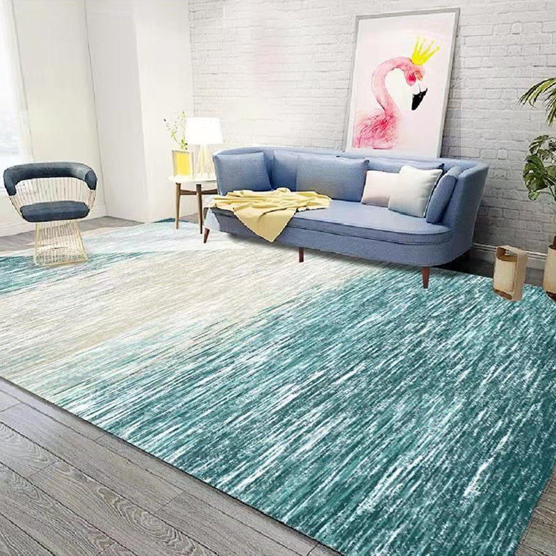 Multicolor 3D Illusion Geometry Rug Polyester Modernist Rug Non-Slip Pet-Friendly Machine Washable Rug for the Large Room