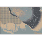 Multicolor 3D Illusion Geometry Rug Polyester Modernist Rug Non-Slip Pet-Friendly Machine Washable Rug for the Large Room