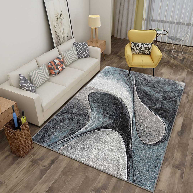 Multicolor 3D Illusion Geometry Rug Polyester Modernist Rug Non-Slip Pet-Friendly Machine Washable Rug for the Large Room