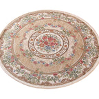 Nostalgia Multicolored Peony Rug Polypropylene Antique Rug Pet Friendly Non-Slip Back Stain Resistant Rug for Large Rooms
