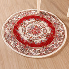 Nostalgia Multicolored Peony Rug Polypropylene Antique Rug Pet Friendly Non-Slip Back Stain Resistant Rug for Large Rooms