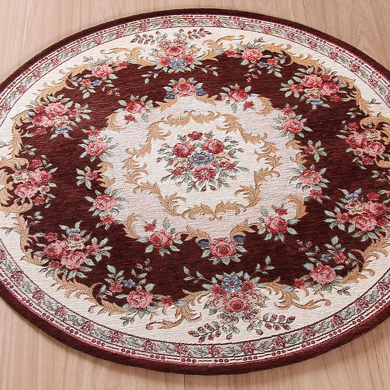 Classic traditional carpet multicolored washable dog-friendly non-slip carpet for bedrooms