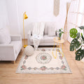 Victorian floral structure carpet Multicolor Synthetic carpet Washable Non-slip Stain-resistant carpet for bedroom