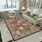 Splendor Traditional Carpet Multicolor Floral Carpet Non-slip Washable Stain Resistant Carpet for Living Room